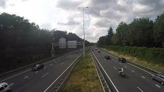 A1 motorway with clouds living wallpaper