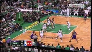 Boston Celtics Vs LA Lakers "Final" : Ray's 2 points & Celtics's Defense