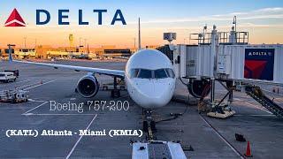 4K Trip Report: Delta Airlines (Main Cabin) Boeing 757-200 (ATL) Atlanta to Miami (MIA)