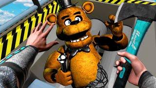 I Destroyed FNAF Ragdolls In a GRINDER! (Boneworks Mods VR)