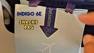 What's inside Indigo 6e inflight surprise Snacks bag 