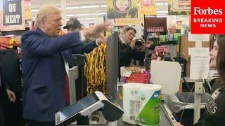 SHOCK MOMENT: Trump Surprises Grocery Store Customer By Paying For Their Items At Pennsylvania Store