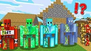 Zombies vs Eisengolem Security - Minecraft