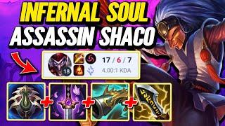 Infernal Soul Crit Shaco! S14 Split 3 Ranked [League of Legends] Full Gameplay - Infernal Shaco