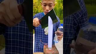 high hardness abrasive steel hand-forged full-edged chopping knife!