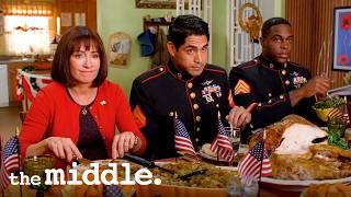 The Hecks Host Marines for an Awkward Thanksgiving Dinner | The Middle