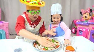 PIZZA Toys Playset Mainan Masak Masakan Membuat PIZZA Let's Play Boram 