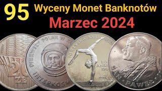 95 wycena Monet i banknotów destruktów marzec 2024 skup monet banknotów destruktów