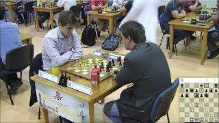 EXCITING BLITZ GAME!!! MAGNUS CARLSEN VS ALEXANDER MOROZEVICH - WORLD BLITZ CHESS CHAMPIONSHIP 2014