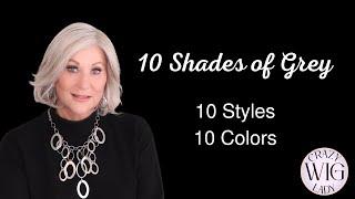 Top 10 GREY wig colors! | TRY ON and discuss | How to wear GREY and love it! | See my collection!