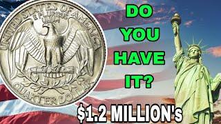 MOST EXPENSIVE QUARTER DOLLAR COINS THAT COULD MAKE YOU A MILLIONAIRE!