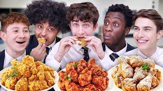 British Highschoolers try Korean Chicken for the First Time!