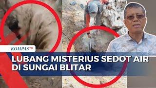 Lubang Misterius Sedot Air di Sungai Blitar, BPBD Ingatkan Potensi longsor