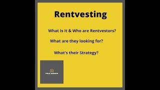 Rentvesting- What is it & Who’s Doing It?