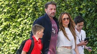 Ben Affleck, J.Lo & Ex Jennifer Garner in Family Outing