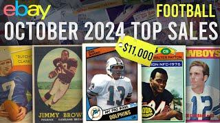 TOP 25 Highest Selling Vintage Football Cards on eBay | October 2024