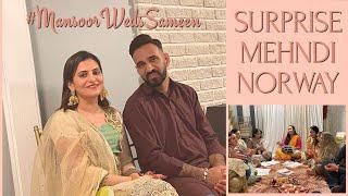 #MansoorWedsSameen  Surprise Mehndi on Chand Raat (Highlights) | Mansoor Elahi Vlogs Norway