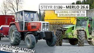 Steyr 8100 + Siloking Compact 10 - Merlo 26.6 • Feed ration mixing | Agrarvolution Praxis