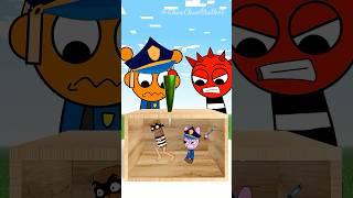 POV Don’t Get Poked Challenge -  Tung Tung Tung Sahur vs Officer Pinki | Incredibox Sprunki