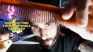 ASMR CUTTING YOUR HAIR WHILE YOU SLEEP #asmr