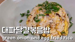 Sub) 요리초보 | 3분 완성 간단한 대파달걀볶음밥 | Basic Cooking | green onion and egg fried rice |