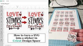 How To Create Stickers from SVGs in Cricut Design Space