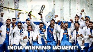 INDIA WINNING MOMENT! ️‍🩹