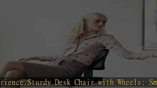 Armless Small Home Office Desk Chair, Ergonomic Low Back Computer Chair, Adjustable Rolling Swivel