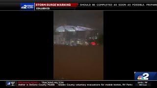 Hurricane Milton rips off roof of Tropicana Field