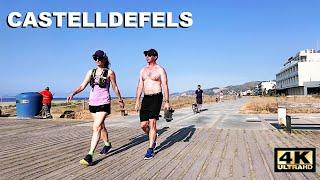 CASTELLDEFELS, Barcelona, Spain - Castelldefels Beach Walking Tour August 2024 [4K, 60ftps]