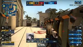 S1mple amazing post-plant 1v4 clutch! | CSGO