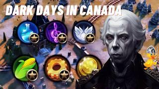 How many YIELDS can Wilfred get on his tundra preserve vampire castle? Civ 6 Canada