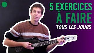 🟢 5 Exercices à la Guitare pour progresser - Spécial Débutants 