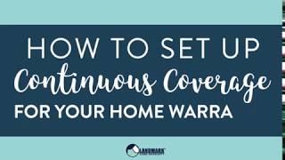 How to Set Up Continuous Coverage on Your Home Warranty