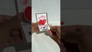 cutest mini card for MOM️ #diy #giftidea #handmade #gift #diygift #craft #diycard #popupcard #mom