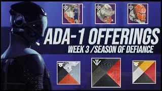 Destiny 2: Ada-1 Shaders and Armor Review! | Week 3 | Lightfall