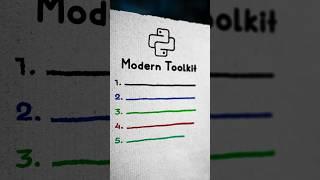 The Python Modern Toolkit  #developer #python #softwareengineer #code #technology