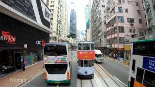 2019-Jan-18 #HongKong4K #香港電車遊 #HongKongTramRide 東行 Eastbound : 堅尼地城 Kennedy Town  跑馬地 Happy Valley