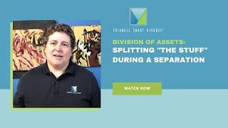 How are household items, or "the stuff", divided during a divorce in North Carolina?