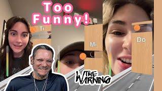 The Warning | Pau, Ale, and Dany trying the Perfect Pitch Challenge | FIRST TIME REACTION. So Funny!