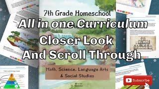 ALL IN ONE CURRICULUM //HOMESCHOOL 7TH GRADE CURRICULUM FLIP THROUGH