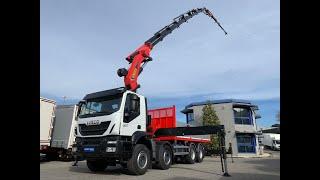 ''el CAMIÓN GRÚA más POLIVALENTE del mercado '' IVECO trakker 8X4 450cv + PALFINGER PK58.002 tech7