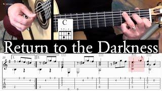 Return to the Darkness - Full Tutorial with Sheet Music/TAB - Robert Lunn