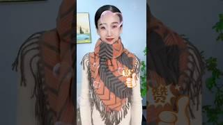 Tie tips Tie a Silk scarf 窍小门，丝巾系法 #fashion #scarf #beauty #silkscarf #youtube