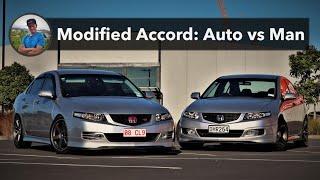 Modified Automatic vs Manual Accord Euro - The Auto Still Rips