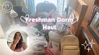 college freshman dorm haul!