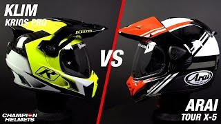 Klim Krios Pro Versus Arai Tour X-5 - ChampionHelmets.com