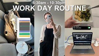 MY 9-5 WORK DAY ROUTINE | how I stay consistent with healthy habits and routines