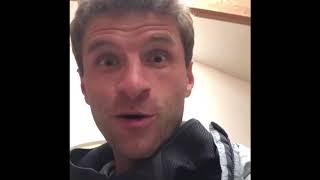 “Robert LewanGOALSKI” Thomas Muller hilariously giving the best player awards to his horses 