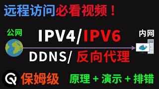 【全网最细】手把手教你从外网访问家庭内网，原理+演示+排错、动态域名解析（DDNS-GO）、反代服务器（Nginx Proxy Manager）、证书及申请全面讲解